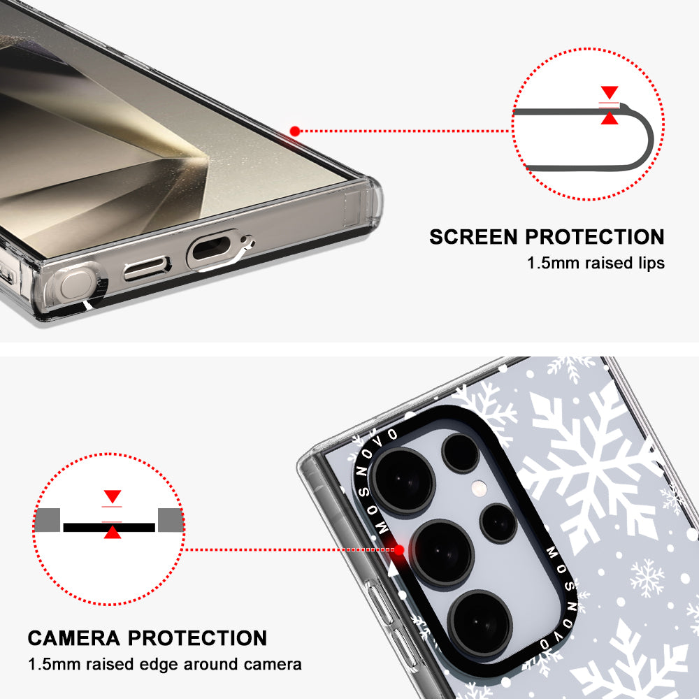 Snowflake Phone Case - Samsung Galaxy S24 Ultra Case - MOSNOVO