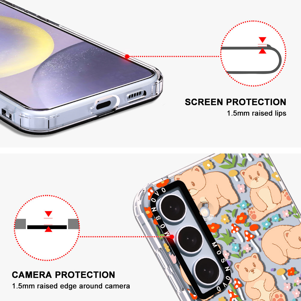 Cute Bear Phone Case - Samsung Galaxy S24 Plus Case - MOSNOVO