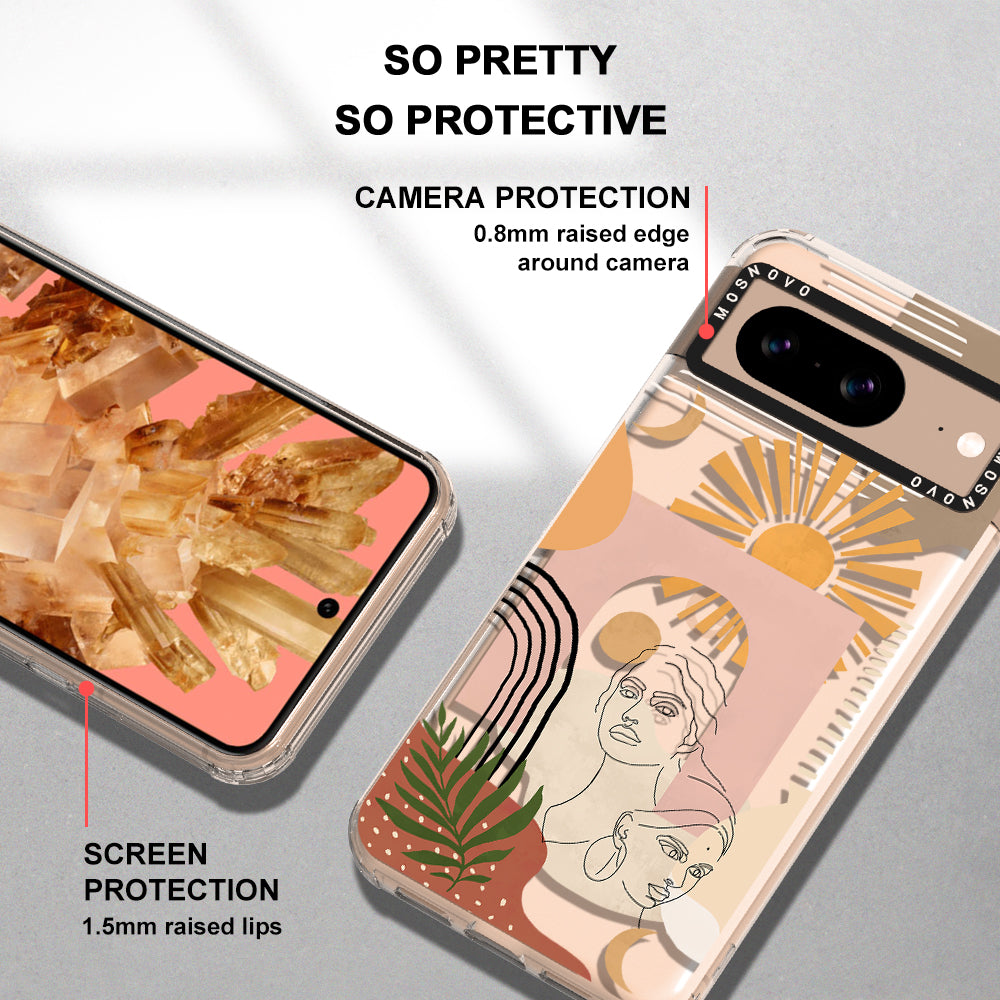 Modern Collage Art Phone Case - Google Pixel 8 Case - MOSNOVO