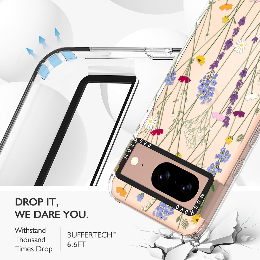 Floral Garden Lavender Daisy Flower Phone Case - Google Pixel 8 Case - MOSNOVO