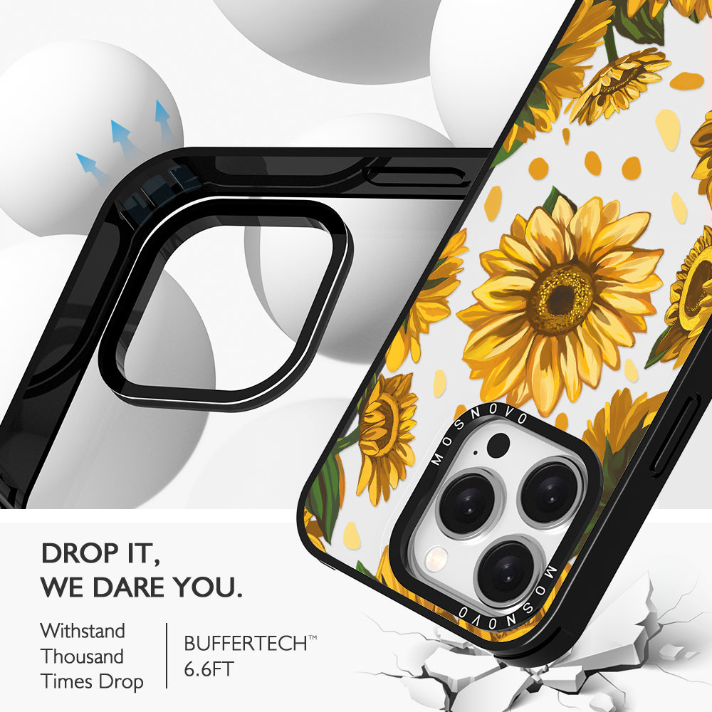 Sunflower Garden Phone Case - iPhone 15 Pro Case - MOSNOVO