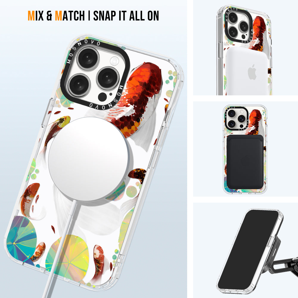 Koi Art Phone Case - iPhone 15 Pro Max Case - MOSNOVO