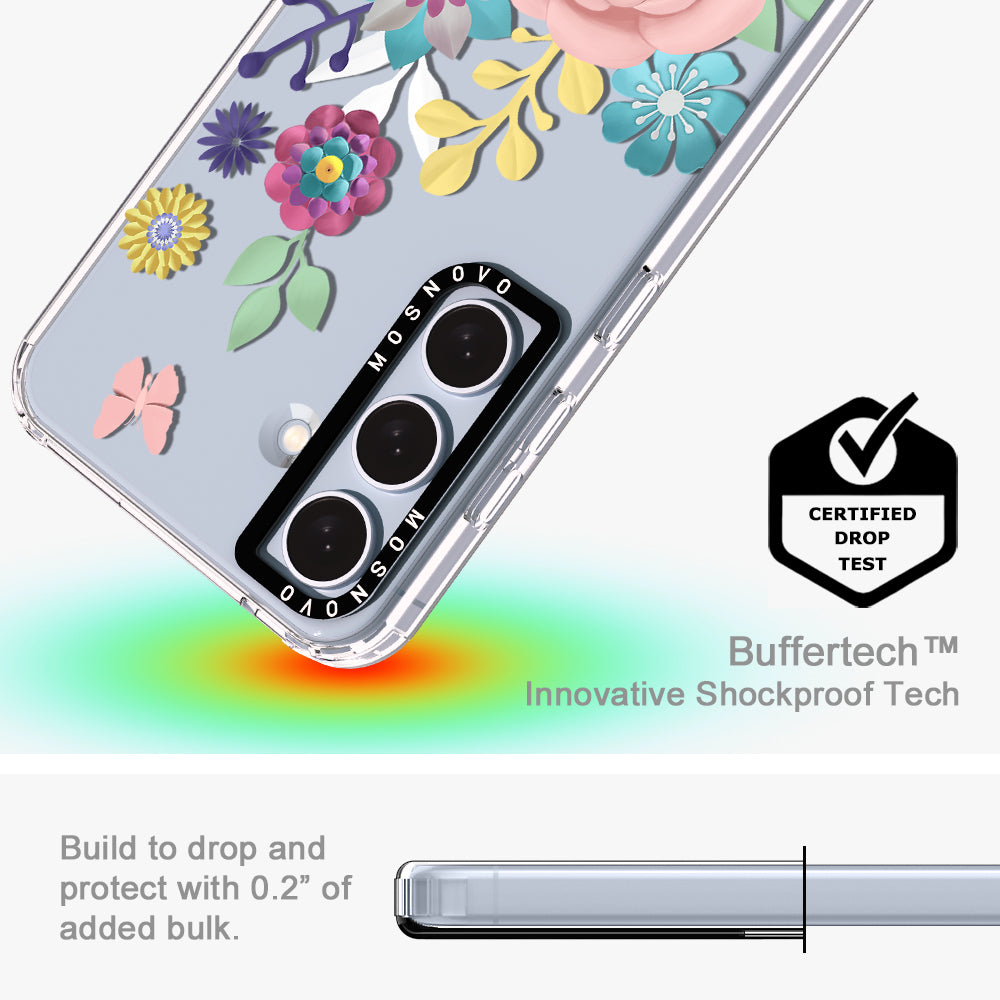 3D Floral Phone Case - Samsung Galaxy S24 Plus Case - MOSNOVO