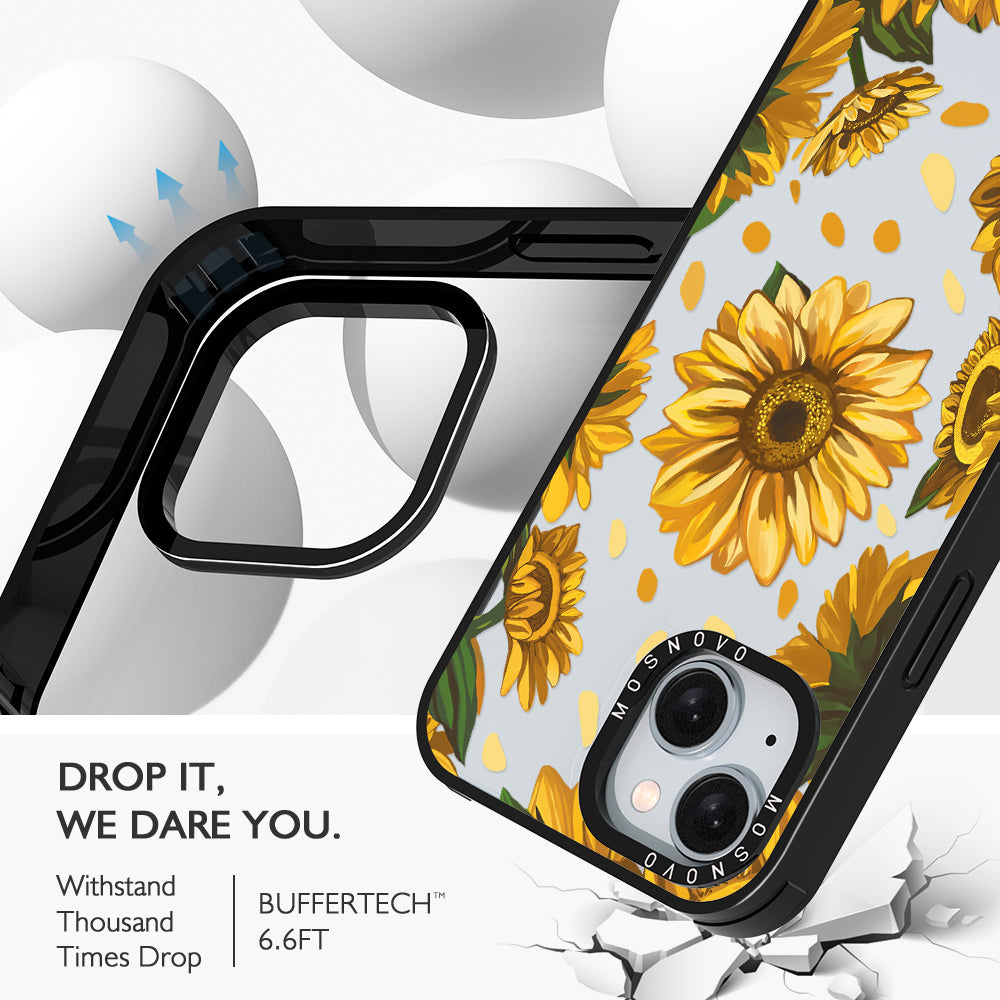 Sunflower Garden Phone Case - iPhone 15 Case - MOSNOVO