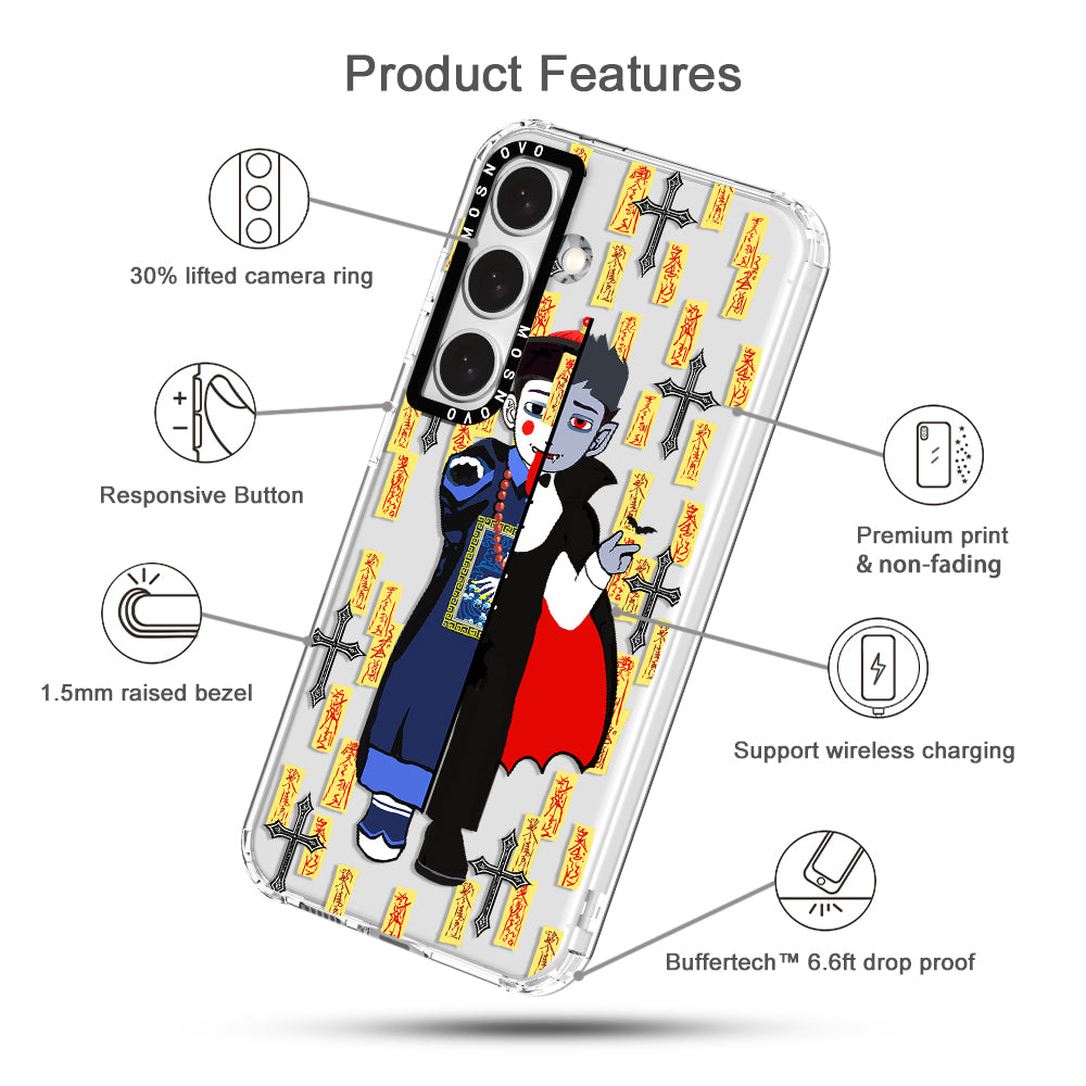Zombie Vs Vampire Phone Case - Samsung Galaxy S24 Plus Case - MOSNOVO
