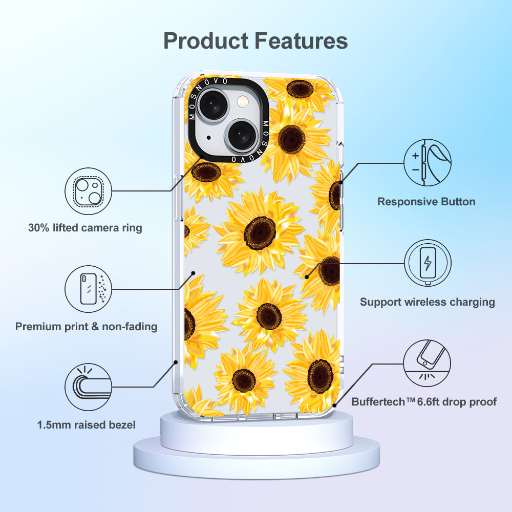 Sunflowers Phone Case - iPhone 15 Plus Case - MOSNOVO