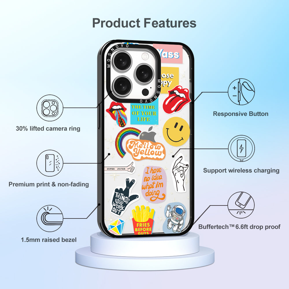 Pop Culture Phone Case - iPhone 15 Pro Case - MOSNOVO