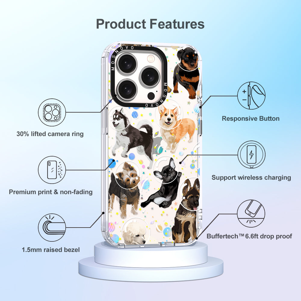Space Dog Phone Case - iPhone 15 Pro Case - MOSNOVO