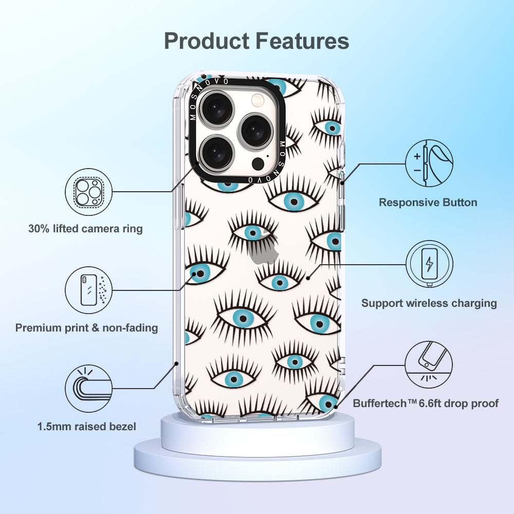 Evil Eye Phone Case - iPhone 15 Pro Case - MOSNOVO