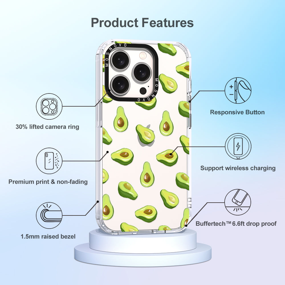 Fleshy Avocado Phone Case - iPhone 15 Pro Case - MOSNOVO
