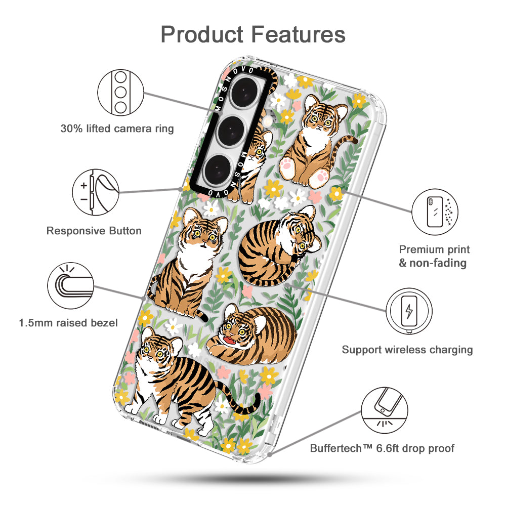 Cute Tiger Phone Case - Samsung Galaxy S24 Plus Case - MOSNOVO
