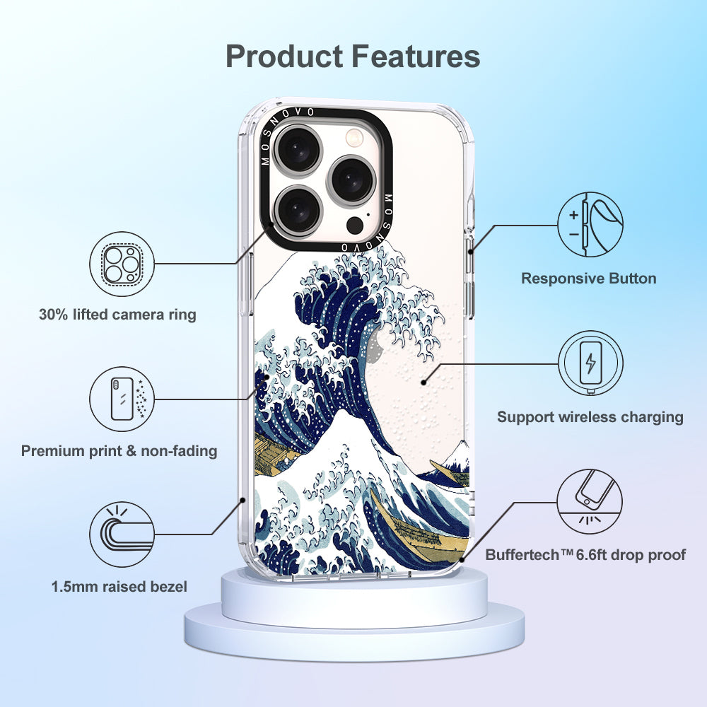 Great Wave Phone Case - iPhone 15 Pro Case - MOSNOVO