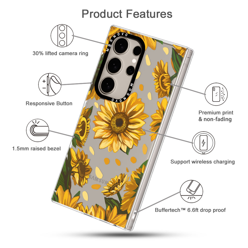 Sunflower Garden Phone Case - Samsung Galaxy S24 Ultra Case - MOSNOVO