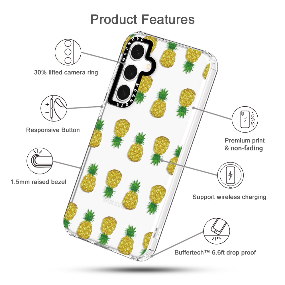 Cute Hawaiian Pineapple Phone Case - Samsung Galaxy S23 FE Case