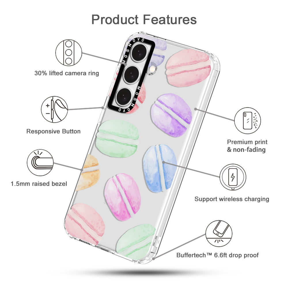 Pastel Macarons Phone Case - Samsung Galaxy S24 Case - MOSNOVO