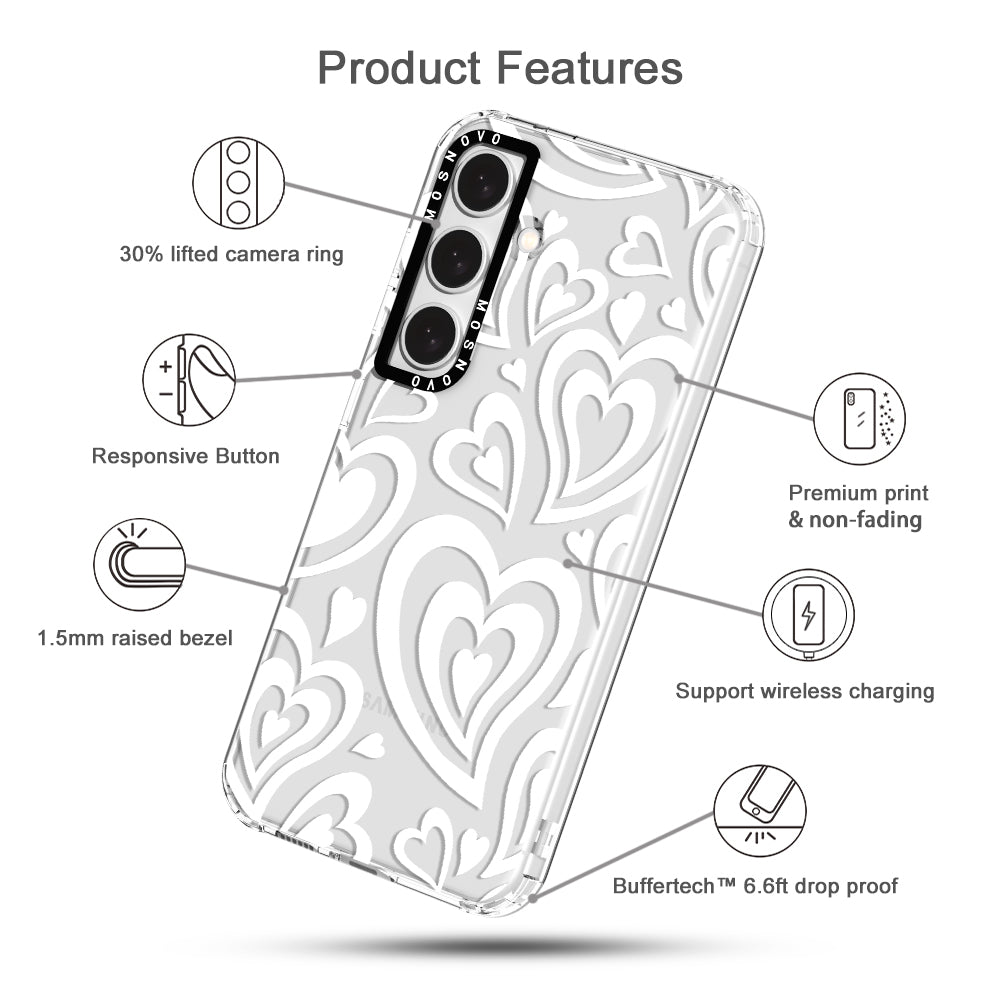 Twist Heart Phone Case - Samsung Galaxy S24 Plus Case - MOSNOVO