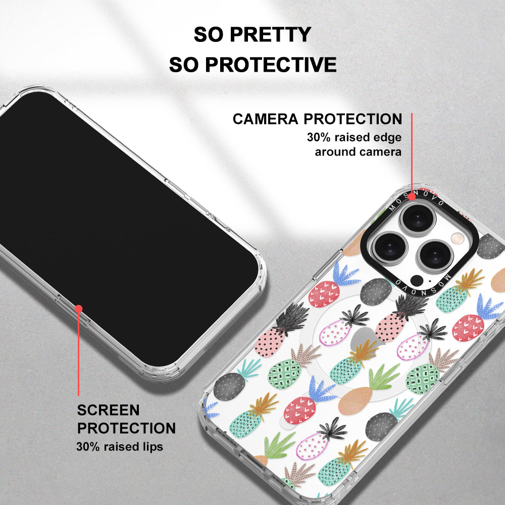 Cute Pineapple Phone Case - iPhone 15 Pro Case - MOSNOVO