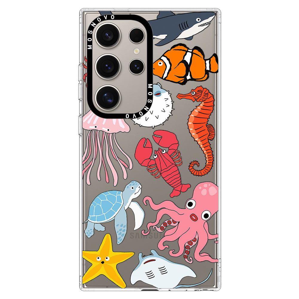 Cute Sea Animal Phone Case - Samsung Galaxy S24 Ultra Case - MOSNOVO