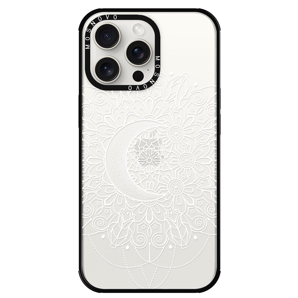 Celestial Moon Mandala Phone Case - iPhone 15 Pro Max Case - MOSNOVO