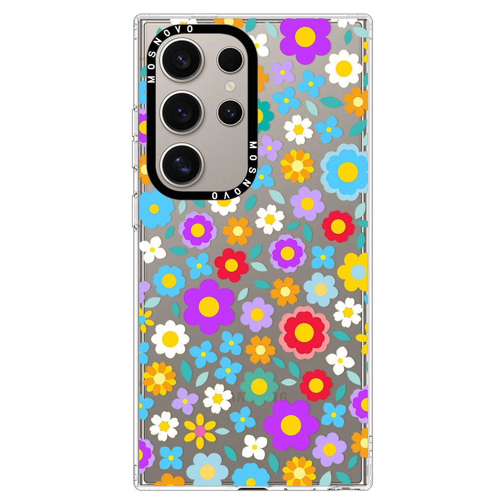 Groovy Floral Phone Case - Samsung Galaxy S24 Ultra Case - MOSNOVO