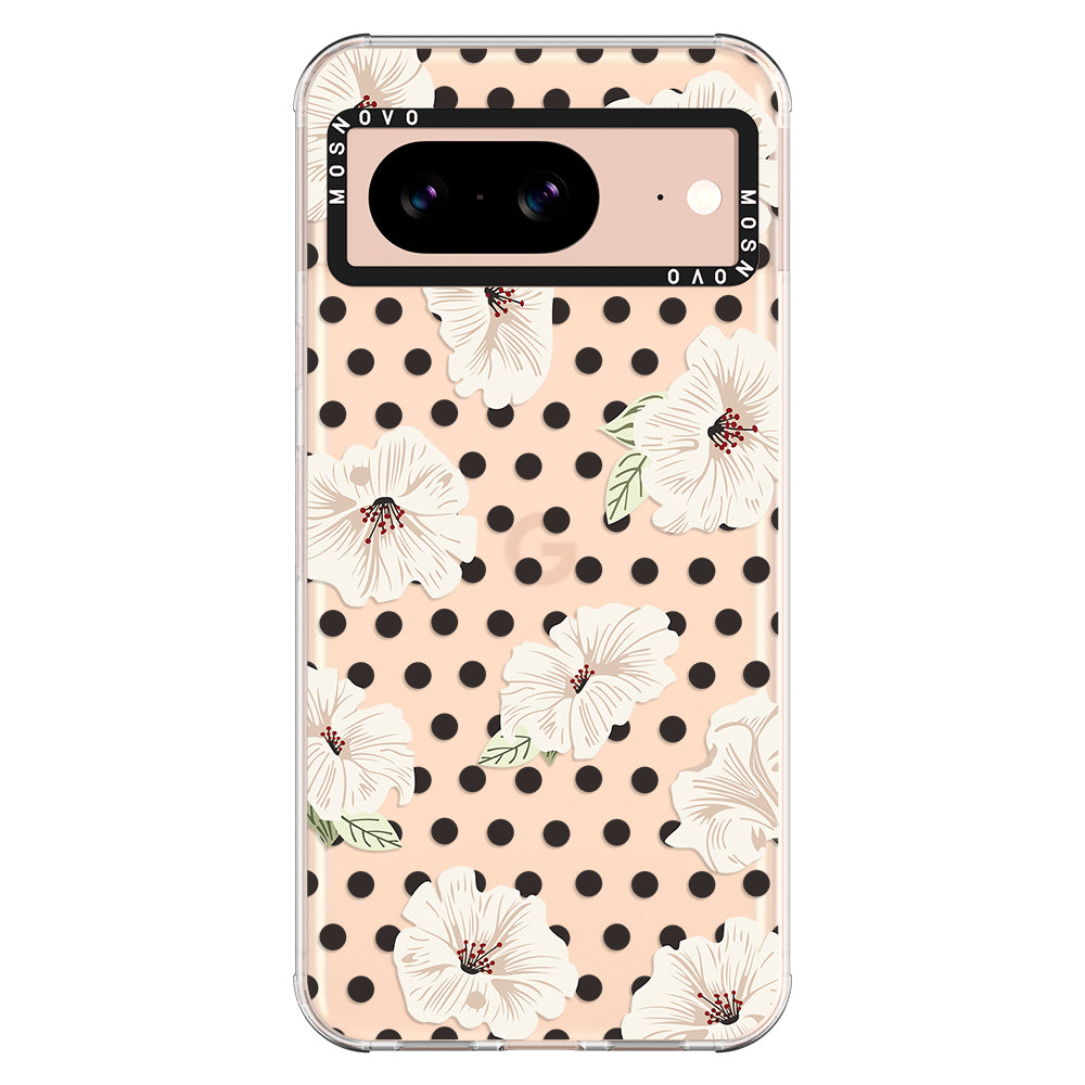 Vintage Hibiscus Flower Phone Case - Google Pixel 8 Case - MOSNOVO