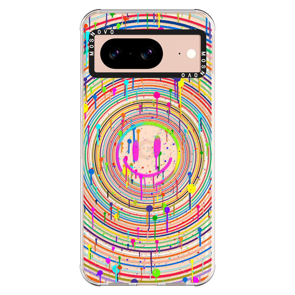 Dripping Smile Art Phone Case - Google Pixel 8 Case - MOSNOVO