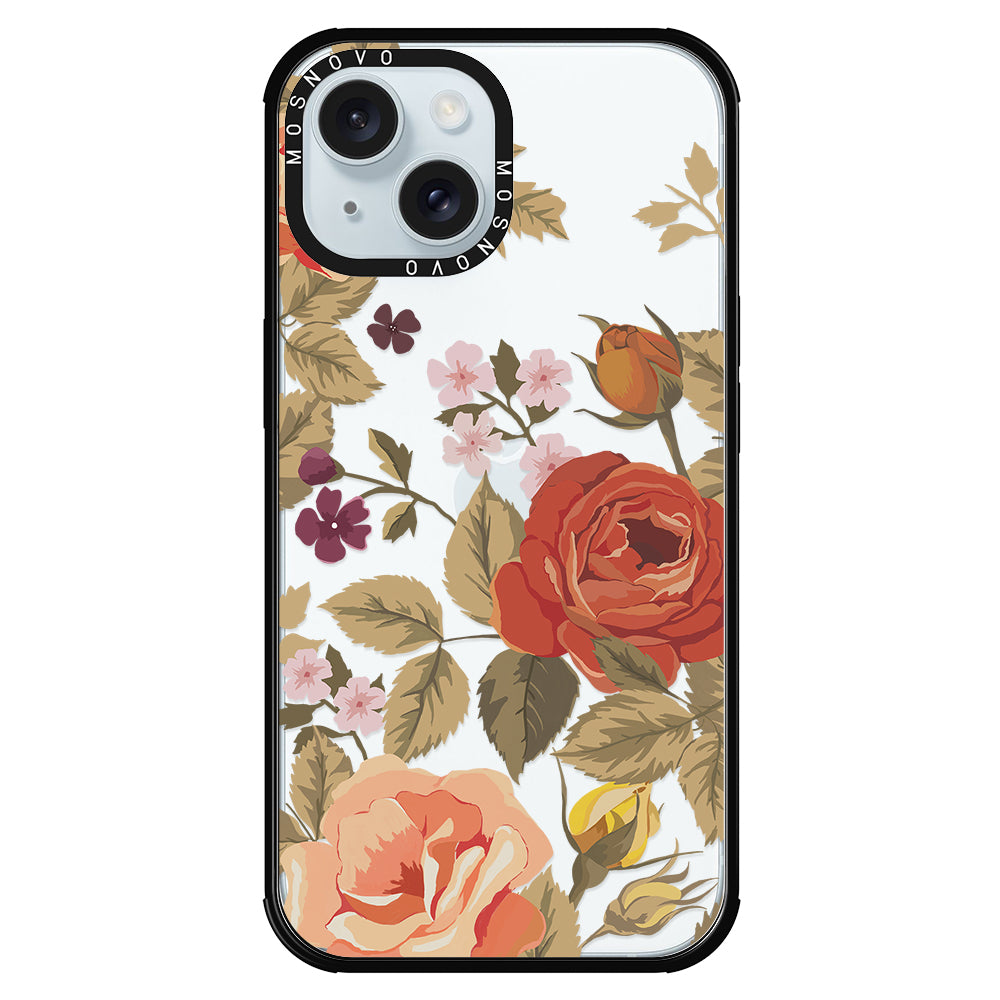 Vintage Roses Phone Case - iPhone 15 Case - MOSNOVO