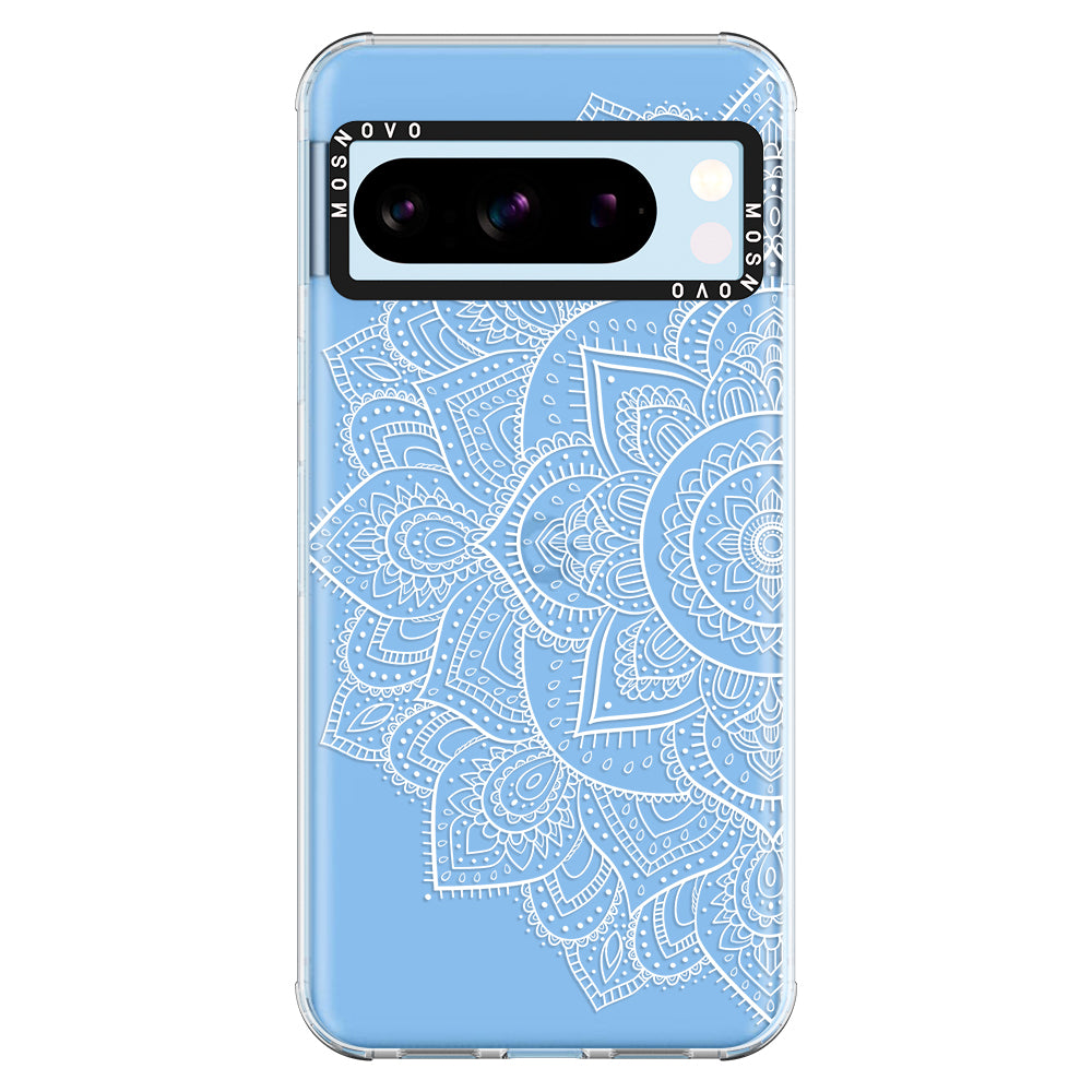 Half Mandala Phone Case - Google Pixel 8 Pro Case - MOSNOVO