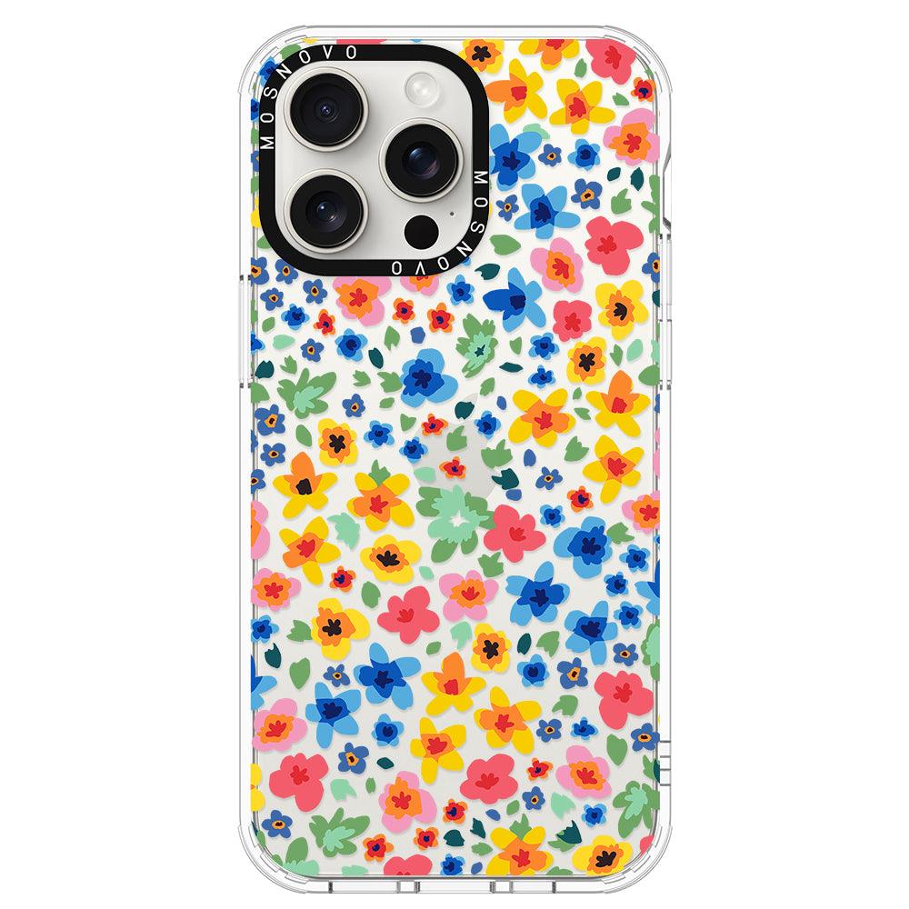 Lovely Floral Flower Phone Case iPhone 15 Pro Max Case MOSNOVO