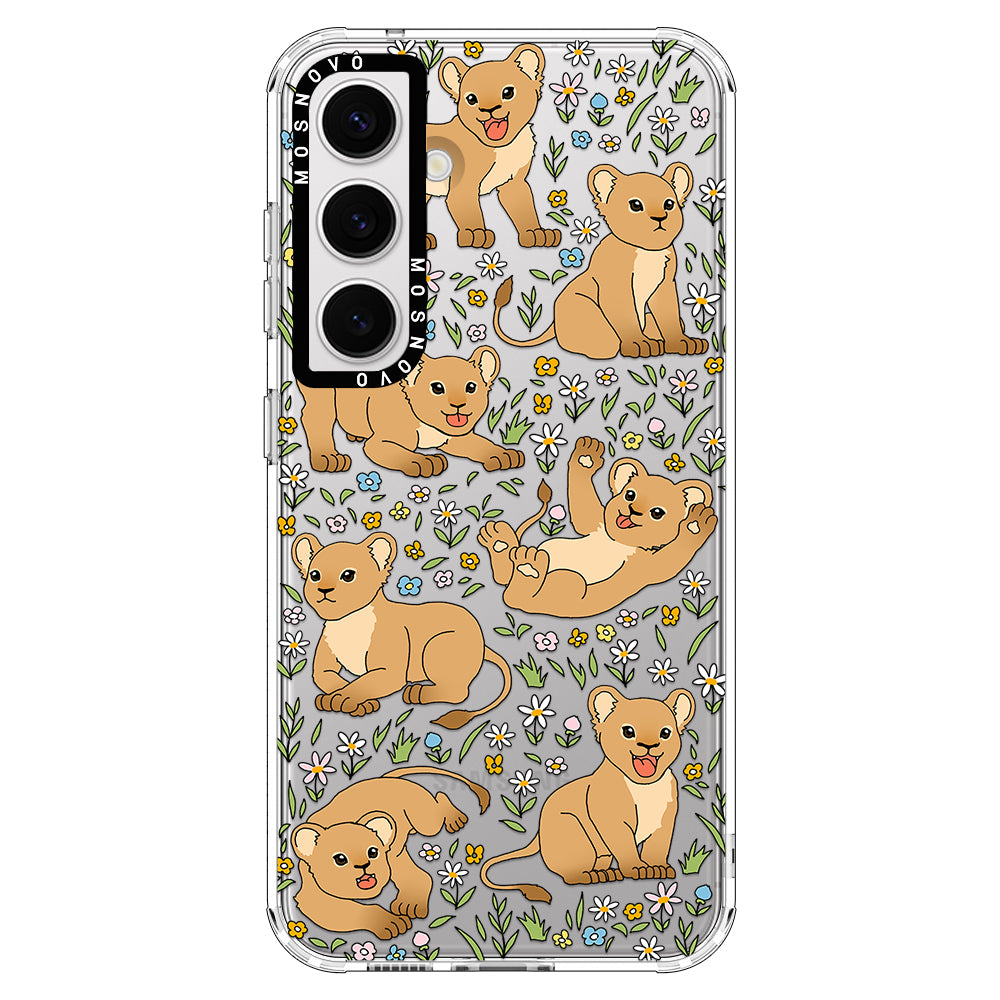 Cute Lions Phone Case - Samsung Galaxy S24 Case - MOSNOVO