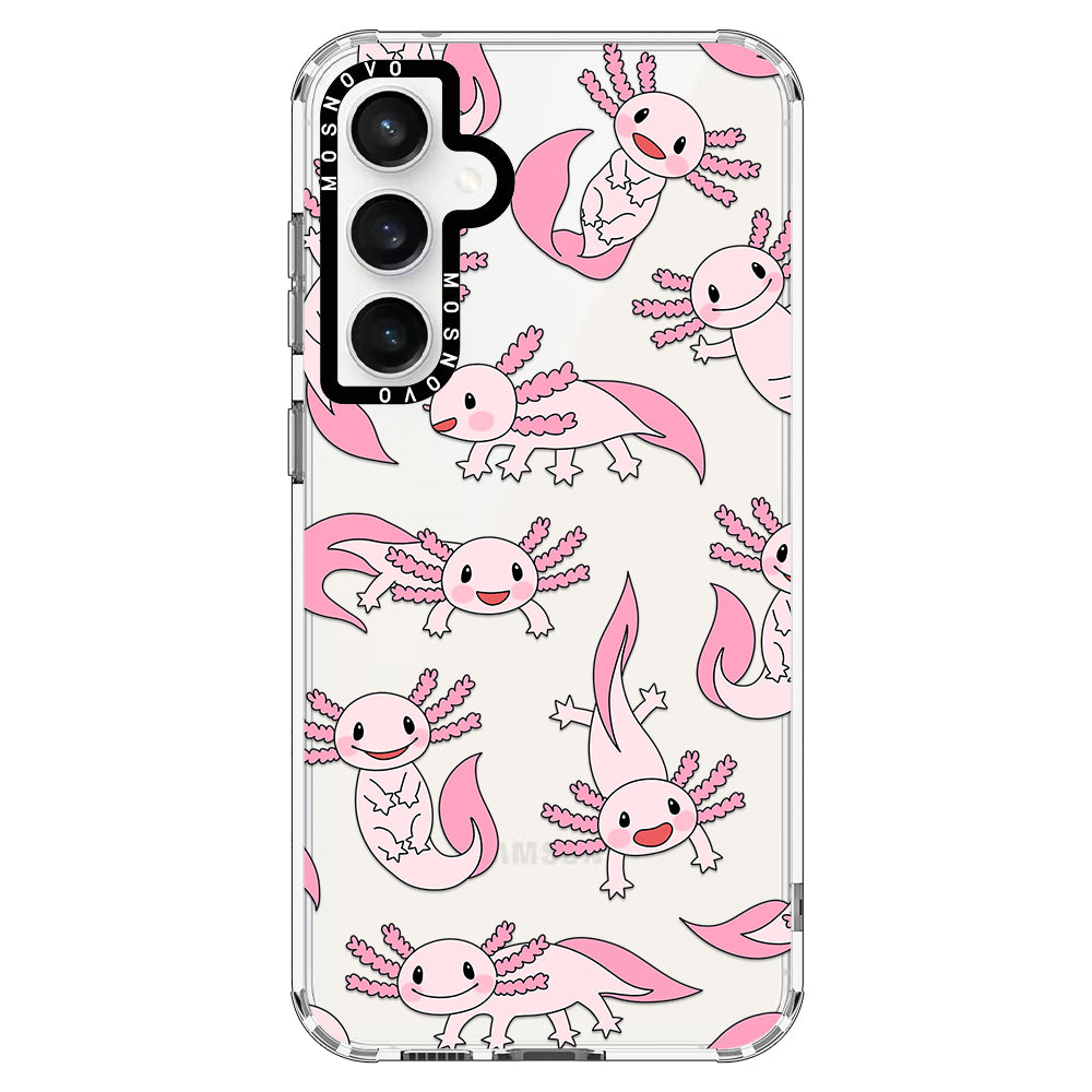 Pink Axolotl Phone Case - Samsung Galaxy S23 FE Case