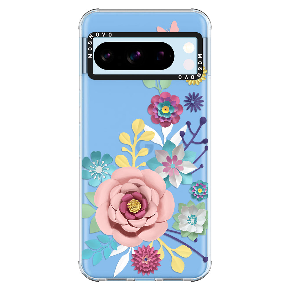 3D Floral Phone Case - Google Pixel 8 Pro Case - MOSNOVO
