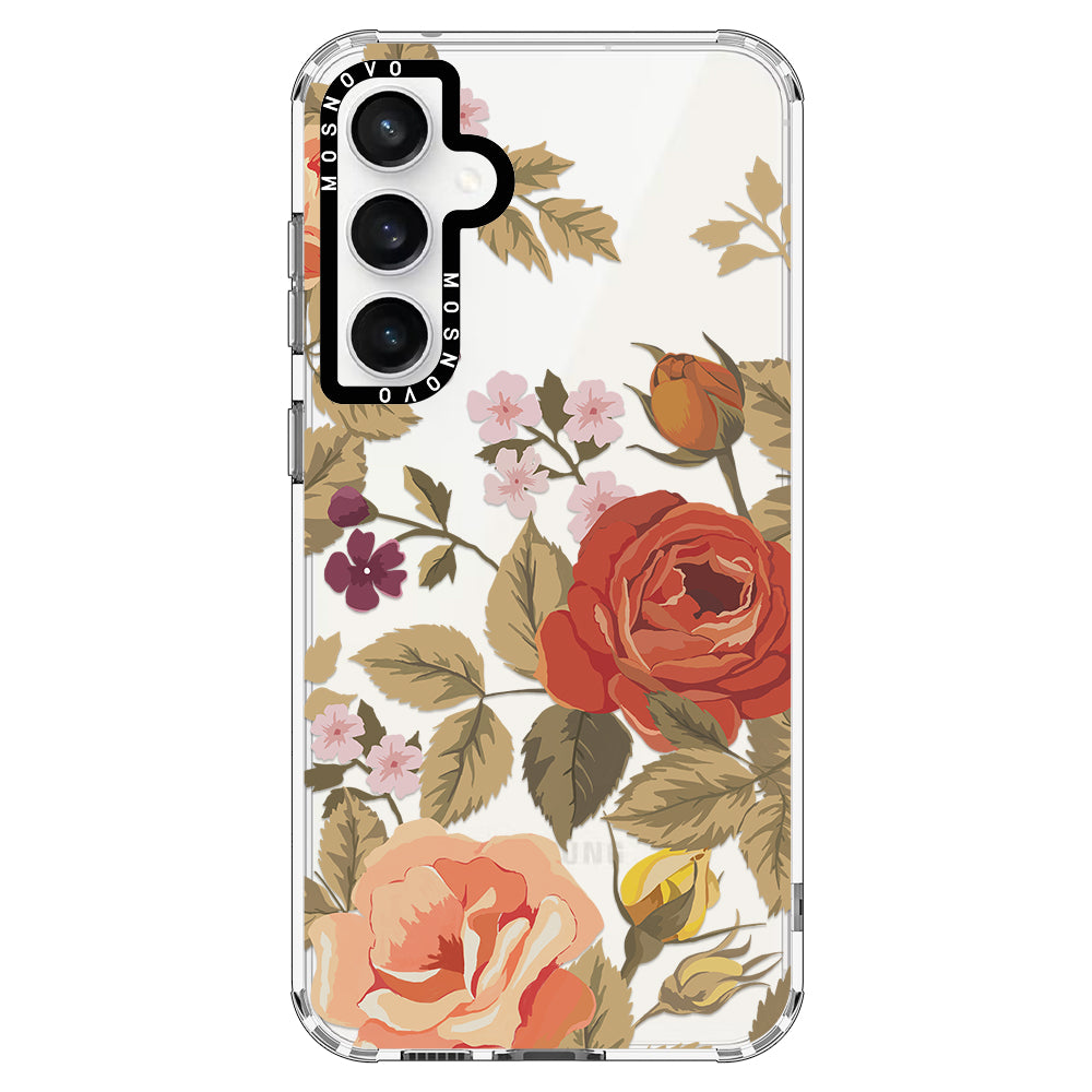 Vintage Floral Phone Case - Samsung Galaxy S23 FE Case