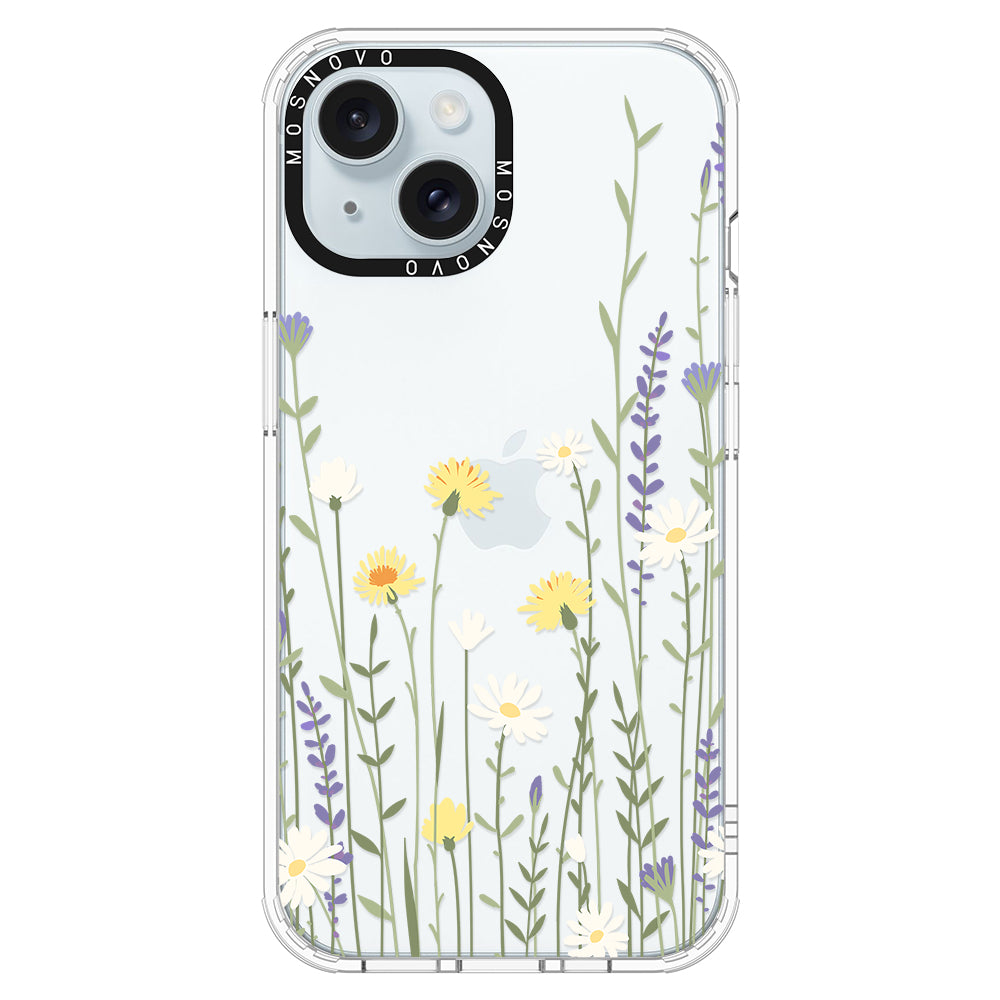 Wild Meadow Floral Phone Case - iPhone 15 Case - MOSNOVO