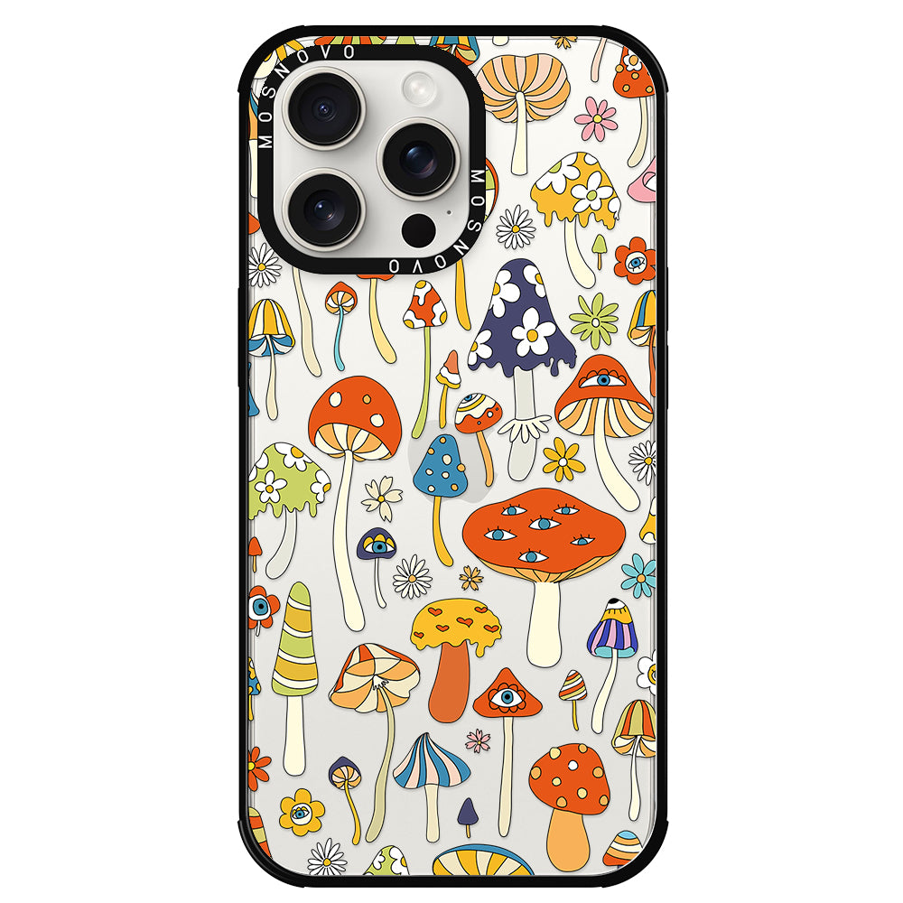 Mushroom Art Phone Case - iPhone 15 Pro Max Case - MOSNOVO