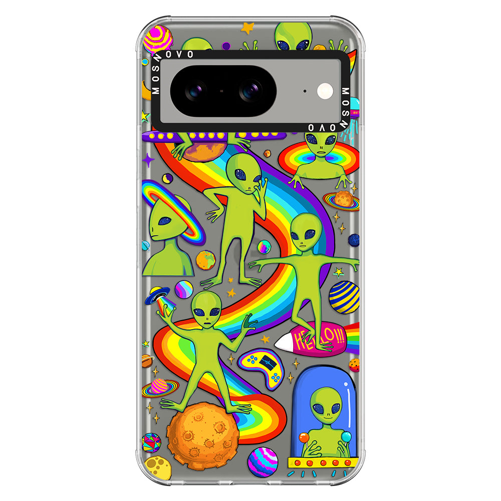 Funny Alien Phone Case - Google Pixel 8 Case - MOSNOVO