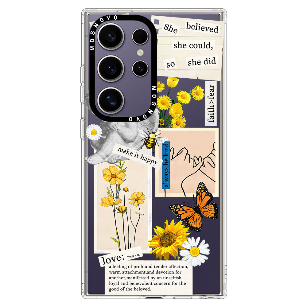 Vintage Collage Art Phone Case - Samsung Galaxy S24 Ultra Case - MOSNOVO