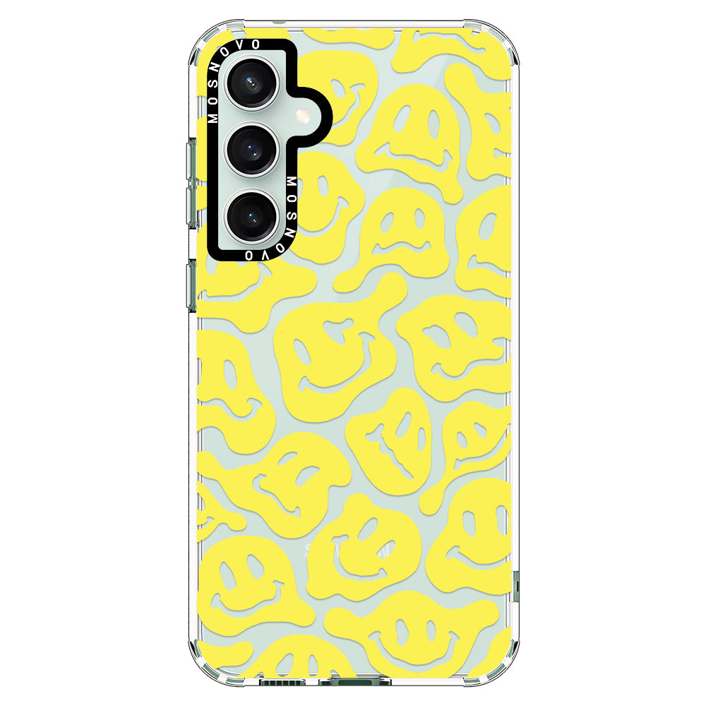 Melted Yellow Smiles Face Phone Case - Samsung Galaxy S23 FE Case