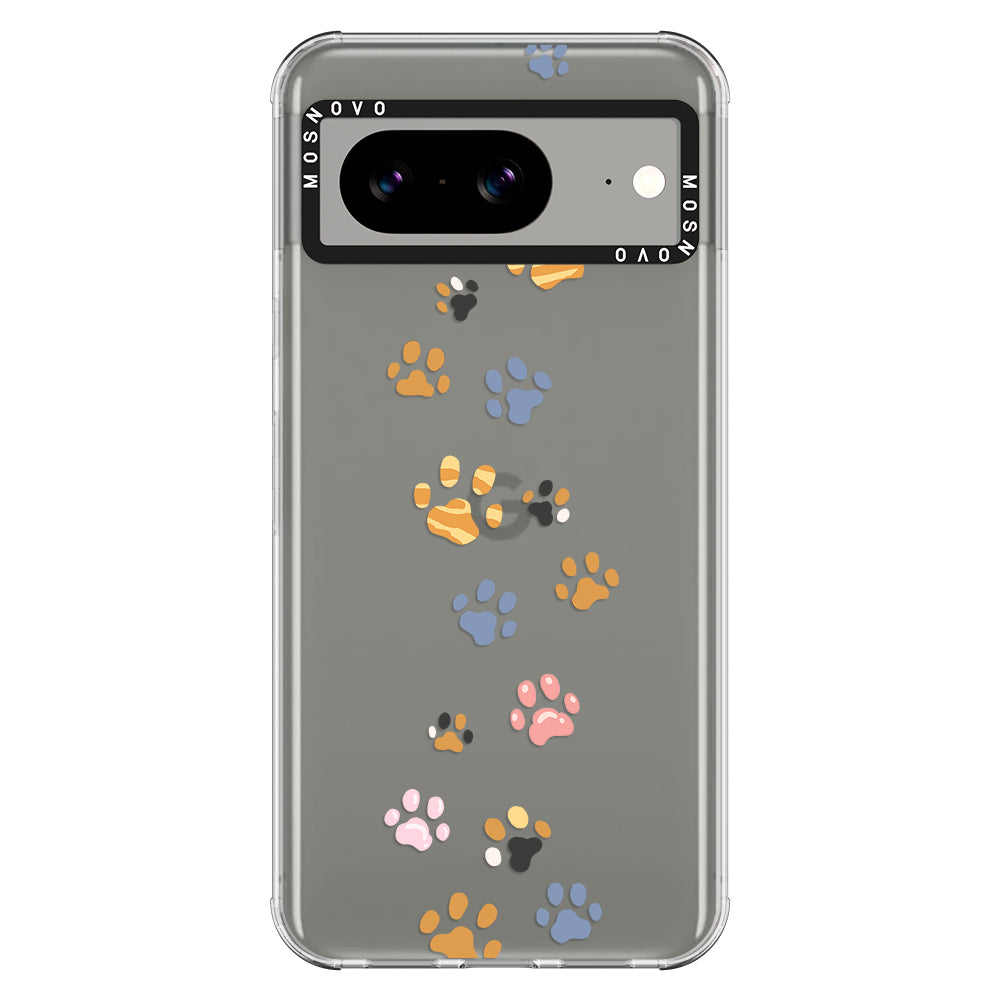 Colorful Paw Phone Case - Google Pixel 8 Case - MOSNOVO