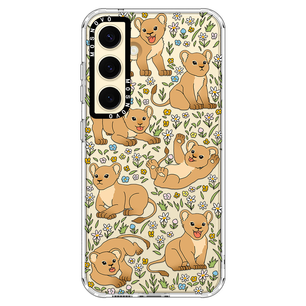 Cute Lions Phone Case - Samsung Galaxy S24 Plus Case - MOSNOVO