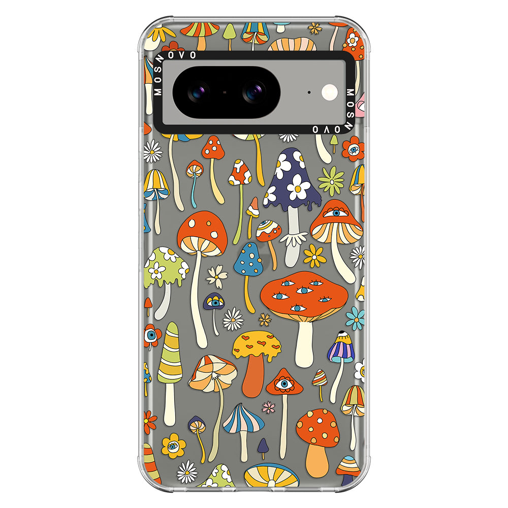 Mushroom Art Phone Case - Google Pixel 8 Case - MOSNOVO