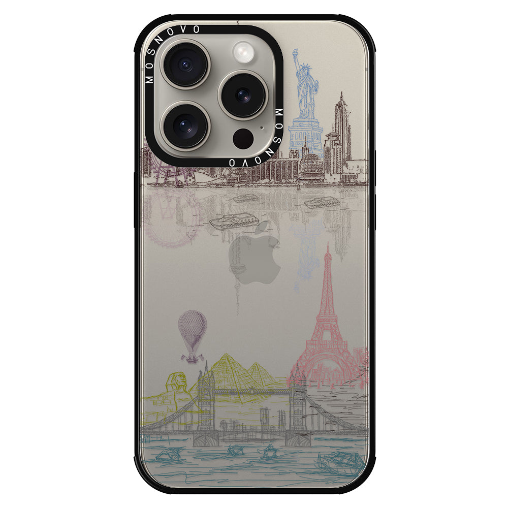 The World City Phone Case - iPhone 15 Pro Case - MOSNOVO