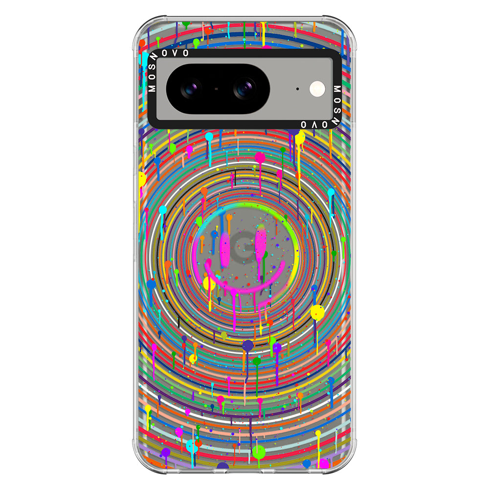 Dripping Smile Art Phone Case - Google Pixel 8 Case - MOSNOVO