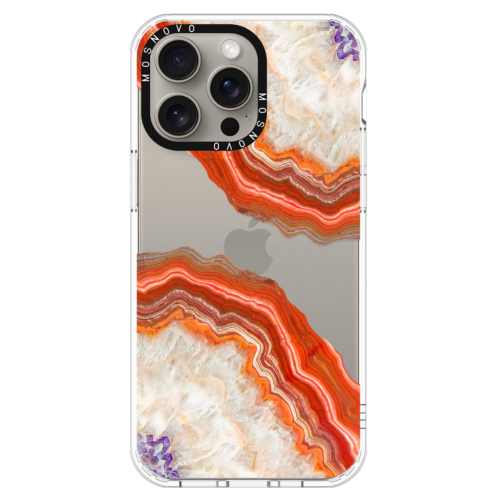 Agate Red Phone Case - iPhone 15 Pro Max Case - MOSNOVO