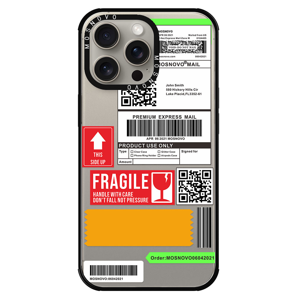 MOSNOVO LABEL Phone Case - iPhone 15 Pro Max Case - MOSNOVO