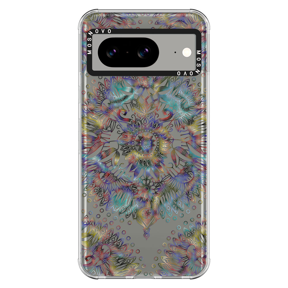Rainbow Mandala Phone Case - Google Pixel 8 Case - MOSNOVO