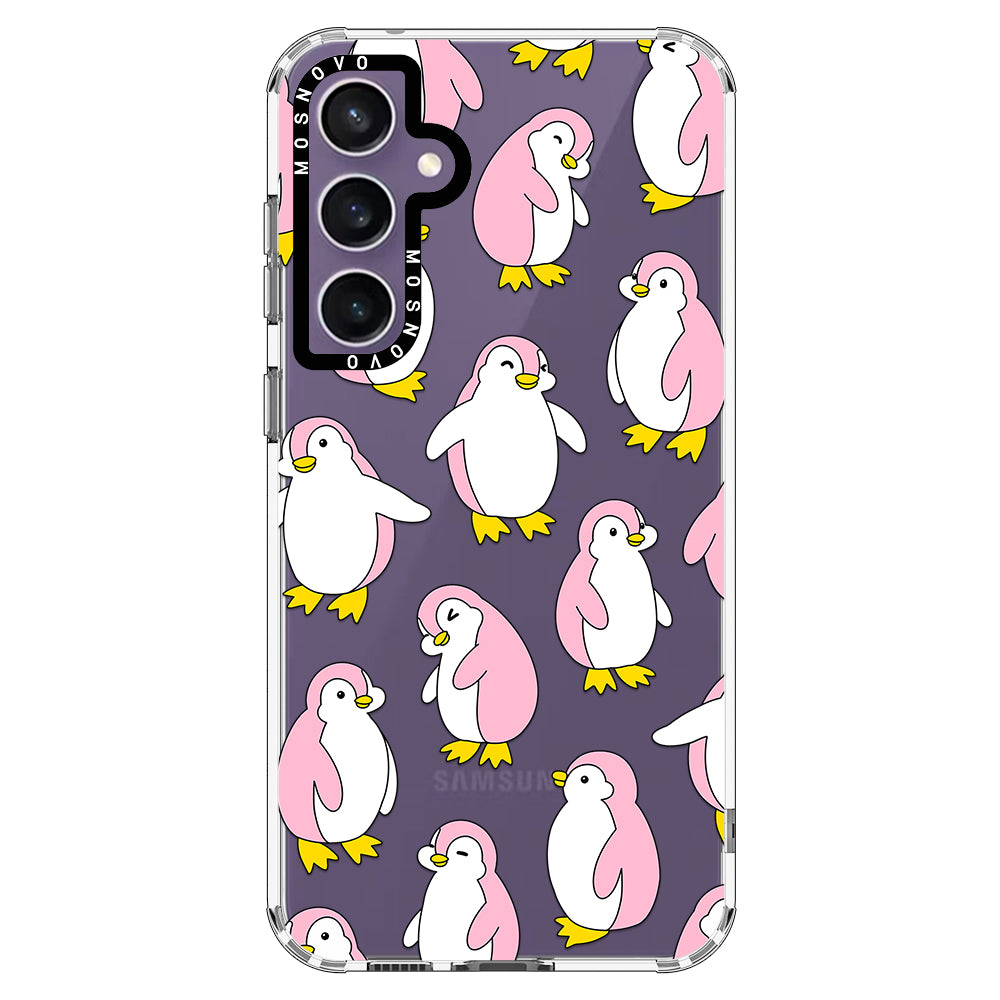 Pink Penguins Phone Case - Samsung Galaxy S23 FE Case