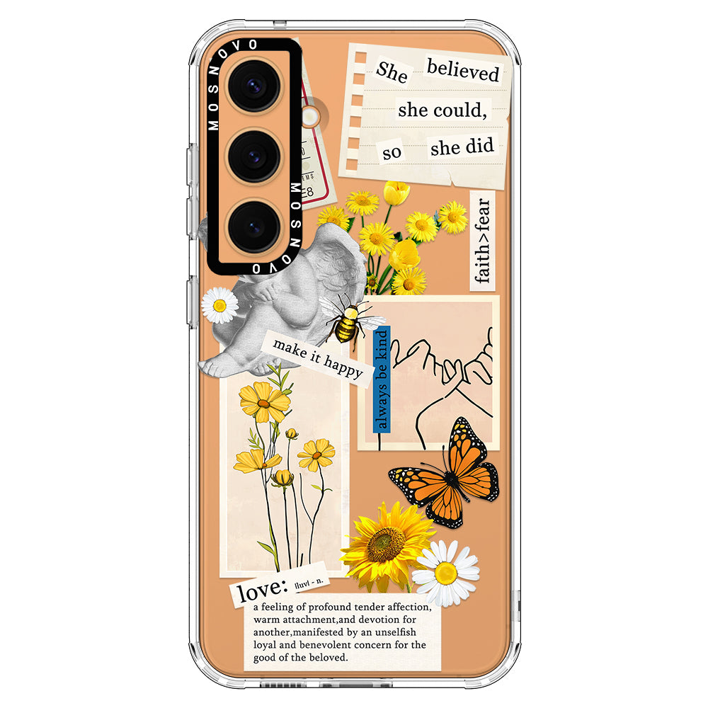 Vintage Collage Art Phone Case - Samsung Galaxy S24 Case - MOSNOVO