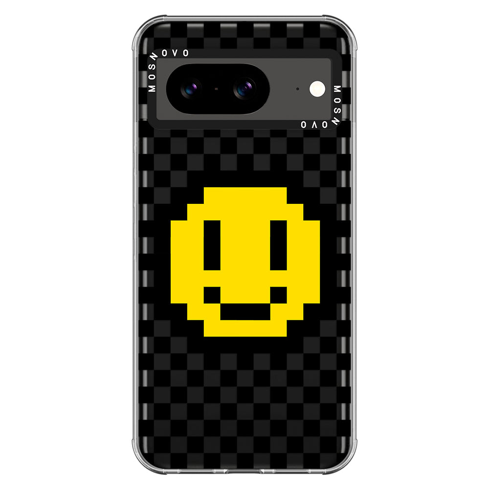 Smile Checkered Phone Case - Google Pixel 8 Case - MOSNOVO