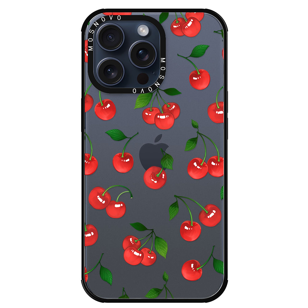 Poppy Cherry Phone Case - iPhone 15 Pro Max Case - MOSNOVO